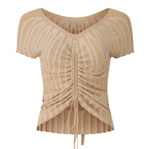 Emporio Armani Bi-Color Ribbed Top - Picture 2 of 5